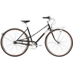 Creme Vélos De Ville Femme Caferacer Doppio Trapèze 7 Vitesses, Bleu