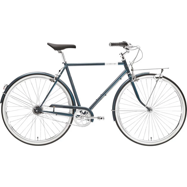 Creme Vélos De Ville Homme Caferacer Solo Diamant 7 Vitesses, Bleu 3 Creme Vélos De Ville Homme Caferacer Solo Diamant 7 Vitesses, Bleu