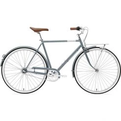 Creme Vélos De Ville Homme Caferacer Uno Diamant 3 Vitesses, Bleu
