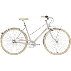 Creme Vélos De Ville Femme Caferacer Uno Trapèze 3 Vitesses, Bleu
