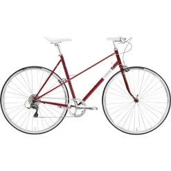 Creme Vélos De Ville Femme Echo Uno Mixte 8 Vitesses, Rouge