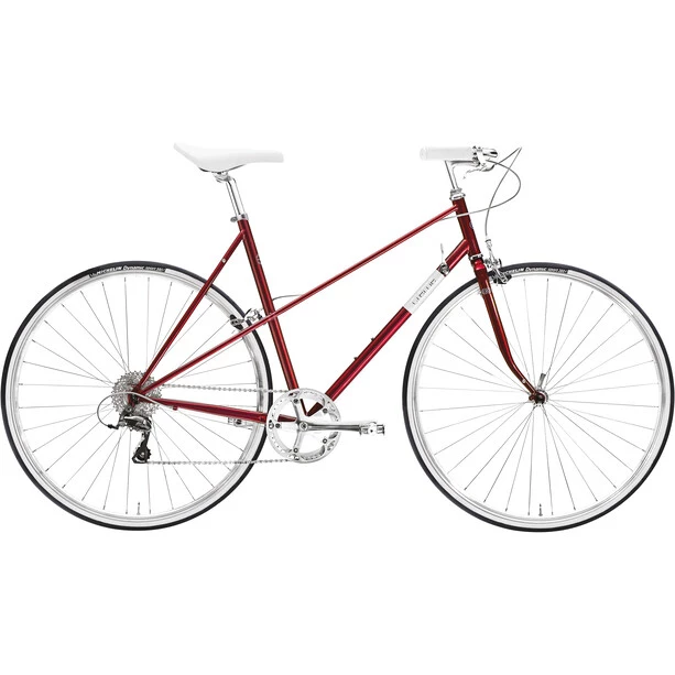 Creme Vélos De Ville Femme Echo Uno Mixte 8 Vitesses, Rouge 3 Creme Vélos De Ville Femme Echo Uno Mixte 8 Vitesses, Rouge