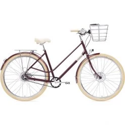 Creme Vélos De Ville Femme Eve 8 8 Vitesses Femme, Rouge