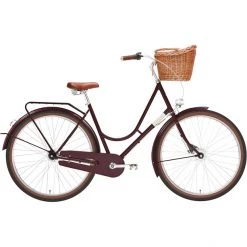 Creme Vélos De Ville Femme HolyMoly Doppio 7 Vitesses Femme, Rouge