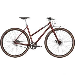 Creme Vélos De Ville Femme Ristretto Roadster ST 7 Vitesses, Rouge