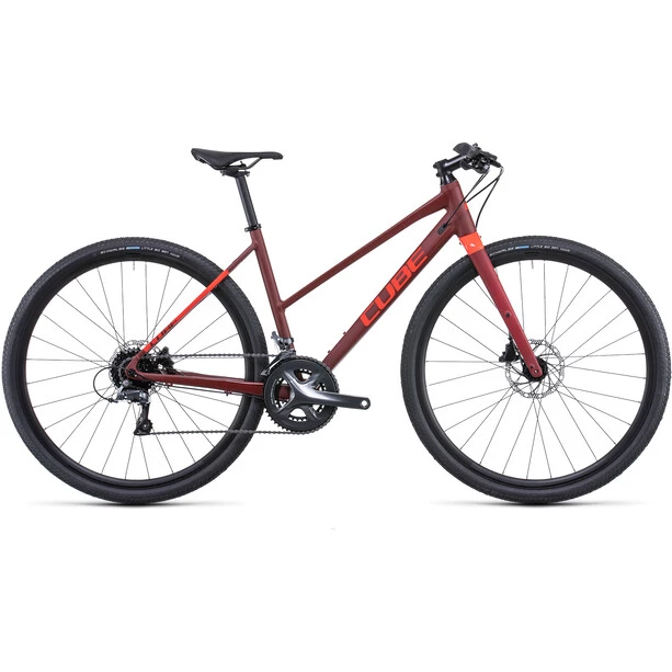 Cube Vélos De Ville Femme SL Road Trapèze, Rouge 3 Cube Vélos De Ville Femme SL Road Trapèze, Rouge