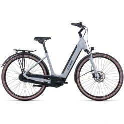 Cube Vélos De Ville électriques Supreme Hybrid ONE 400 Entrée Basse, Gris