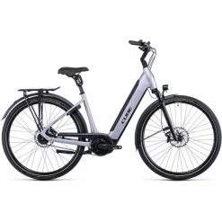 Cube Vélos De Ville électriques Supreme Hybrid SL 625 Entrée Basse, Argent