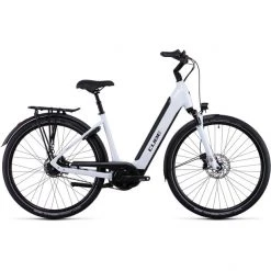 Cube Vélos De Ville électriques Supreme RT Hybrid EXC 500 Entrée Basse, Blanc