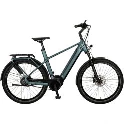 E-bike-manufaktur Vélos De Ville électriques 8CHT Diamant Disque Performance CX 625Wh Enviolo TR, Bleu Pétrole