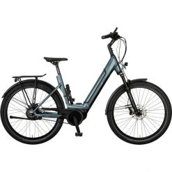 E-bike-manufaktur Vélos De Ville électriques 8CHT Col De Cygne Disque Performance CX 625Wh Enviolo TR, Bleu Pétrole