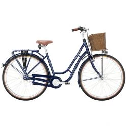 Excelsior Vélos De Ville Femme Swan-Retro Alu 7 Vitesses TSP, Bleu