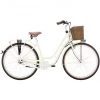 Excelsior Vélos De Ville Femme Swan-Retro Alu FW 7 Vitesses TSP, Beige -Vélos de ville Soldes Magasin excelsior swan retro alu fw 7 speed tsp creme 1