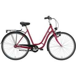 Excelsior Vélos De Ville Femme Touring 3 Vitesses, Rouge