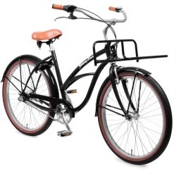 Johnny-loco Cruisers Dutch Delight Beach Cruiser Step Thru 26", Noir