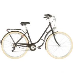 Ortler Vélos De Ville Femme Detroit EQ Alloy Trapèze 6 Vitesses, Noir