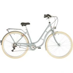 Ortler Vélos Hollandais Detroit EQ Alloy Trapèze 6 Vitesses, Gris