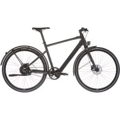 Rabeneick Vélos De Ville électriques TX-E Singlespeed Courroie Disque Diamant, Noir