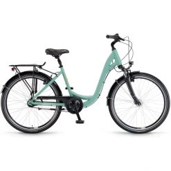 Winora Vélos De Ville Femme Holiday N7 26" Col De Cygne, Vert