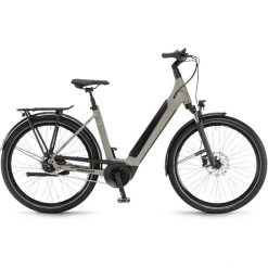Winora Vélos De Ville électriques Sinus N5 Eco Col De Cygne, Gris